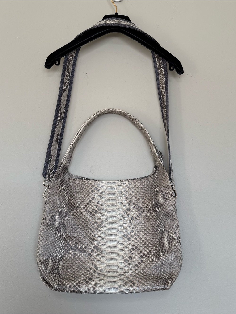 $1,195 J. Markell Luxury Genuine Python Two Way Crossbody Shoulder Bag - Mia - Picture 3 of 8